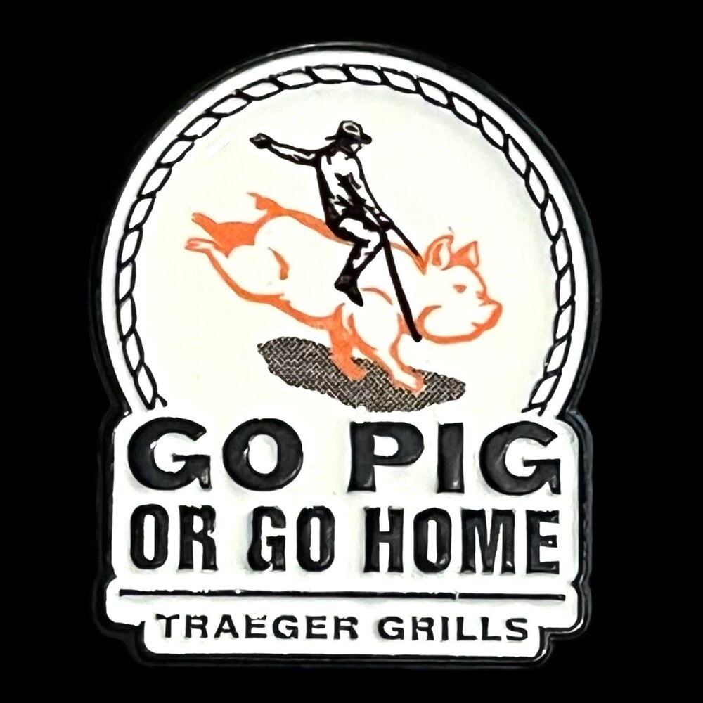 Traeger Pellet Grills "Flying Razor Pig" & "Go Pig or Go Home" Pin Set - Picture 2 of 7